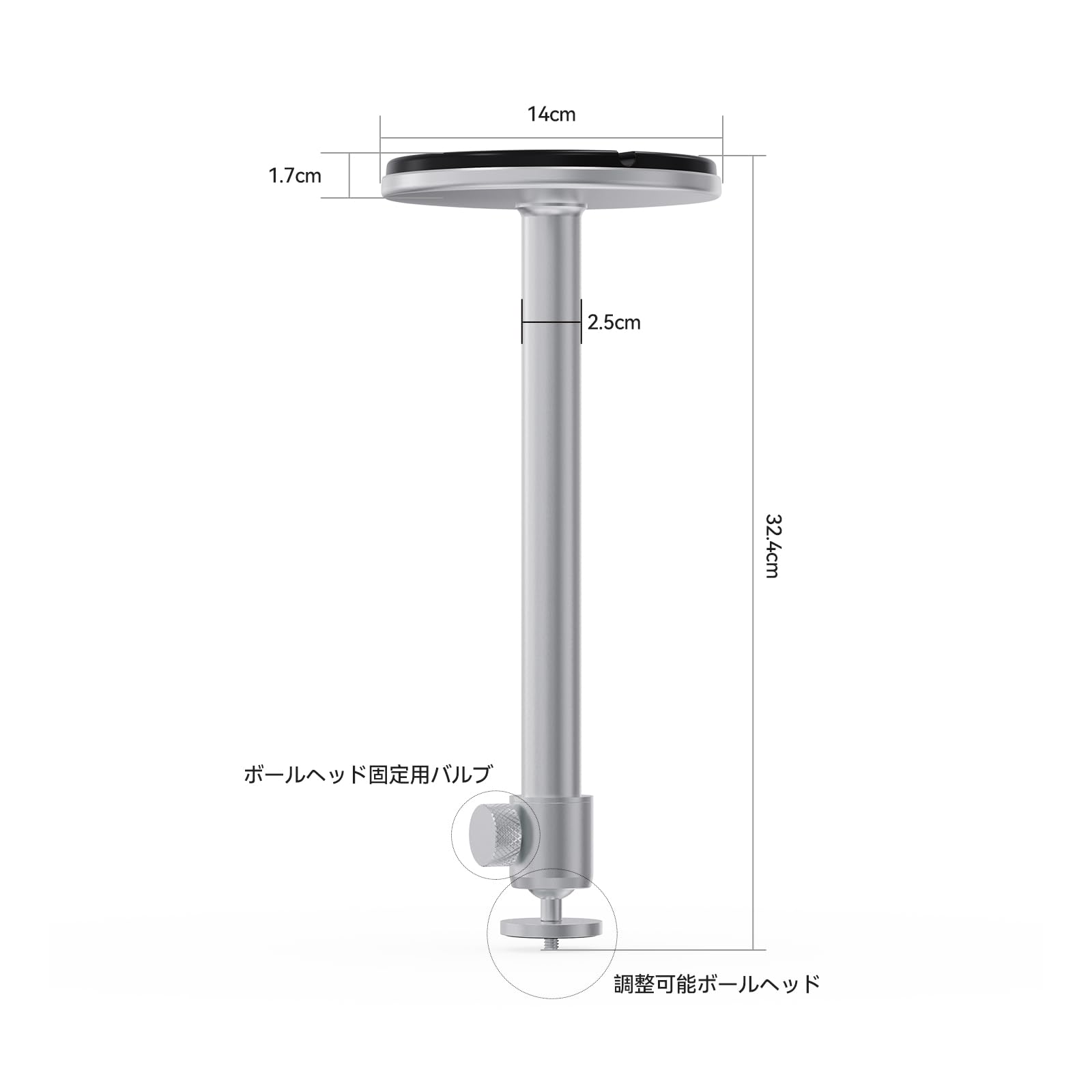 Amazon.co.jp: Wanbo プロジェクター 天吊り金具 1/4インチネジ